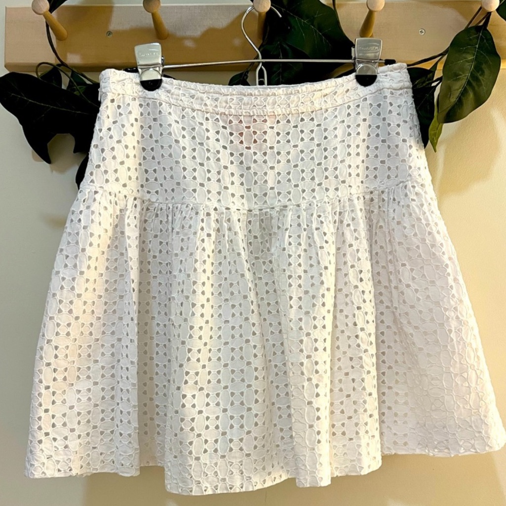 Tory Burch Eyelet Skirt Sz 8